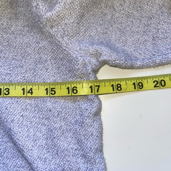 J. Crew Factory Light Gray Tweed Cowl Neck Sweater Xsmall Women’s - Picture 7 of 11